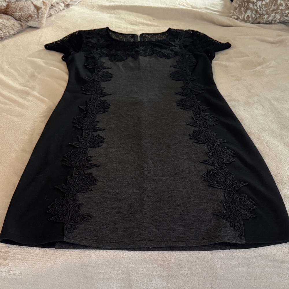 41 Hawthorn Black and Gray Dress